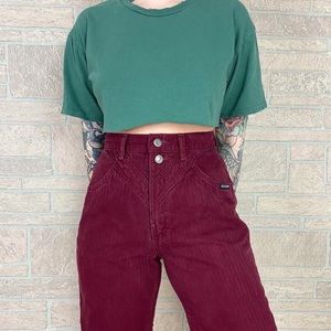 Vintage high rise Rockies burgundy color